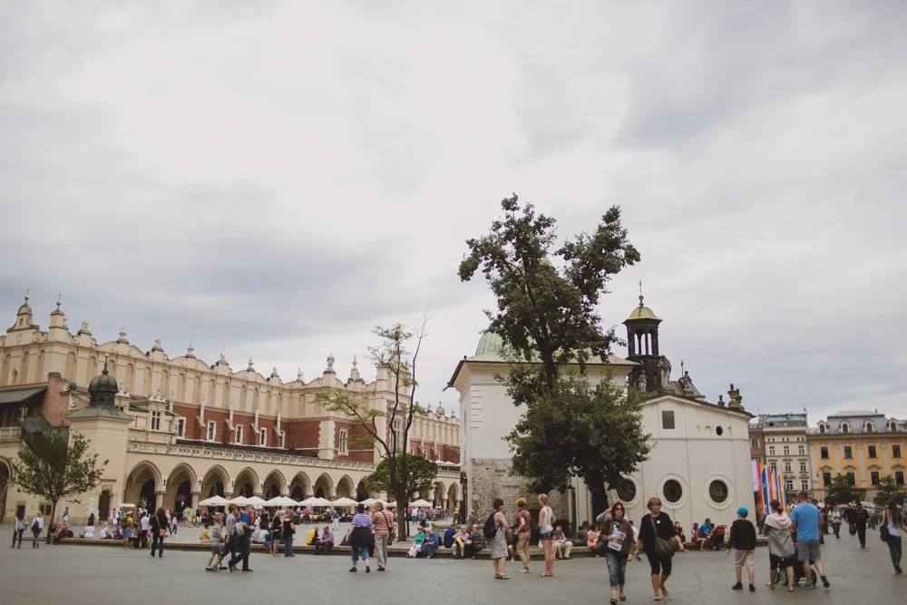  Exploring the Main Square in Krakow. 