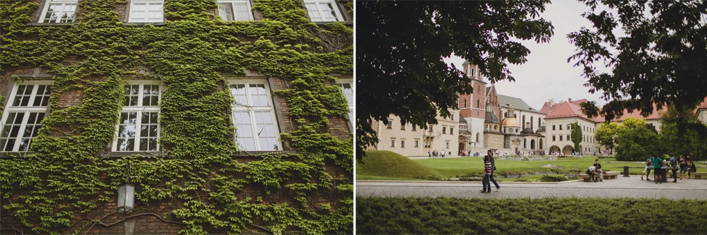  Walking around the grounds of Wawel. 