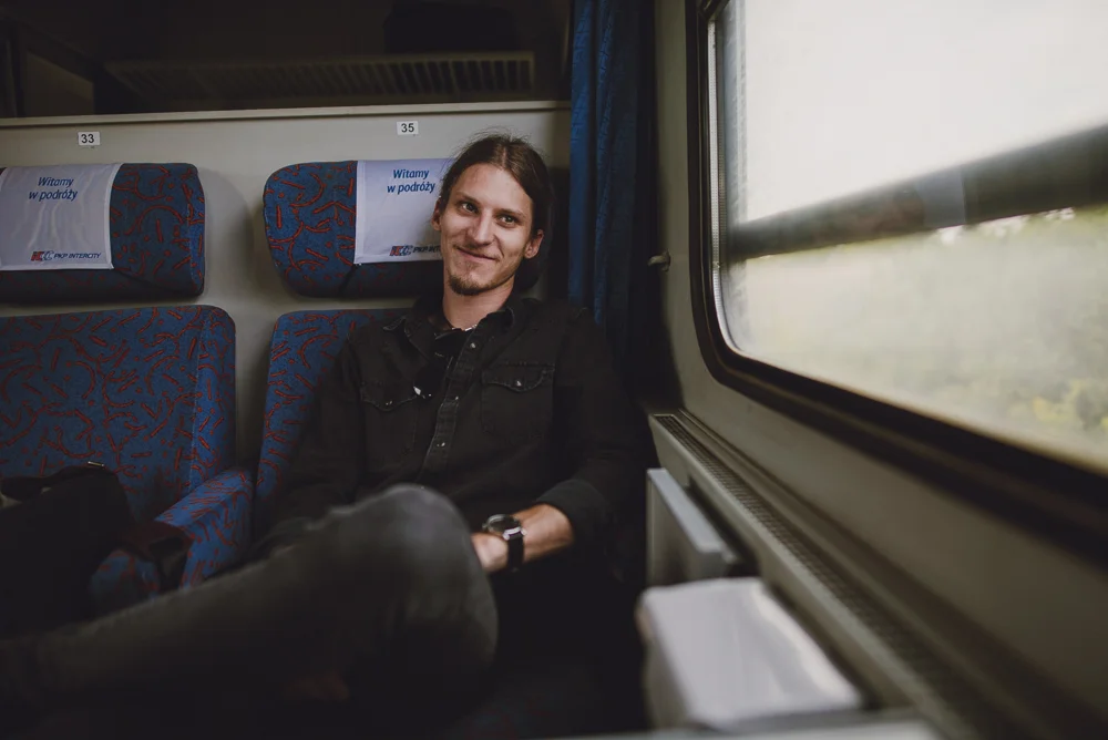  Catching the train home from Szczecin to Gdansk.&nbsp; 