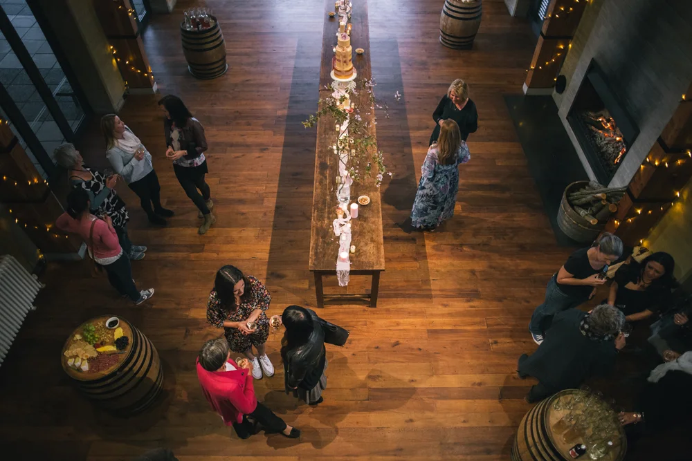   An event that Kelsey and Yvette hosted for the Well Travelled Bride on our last night. Photo by John Bozinov.  