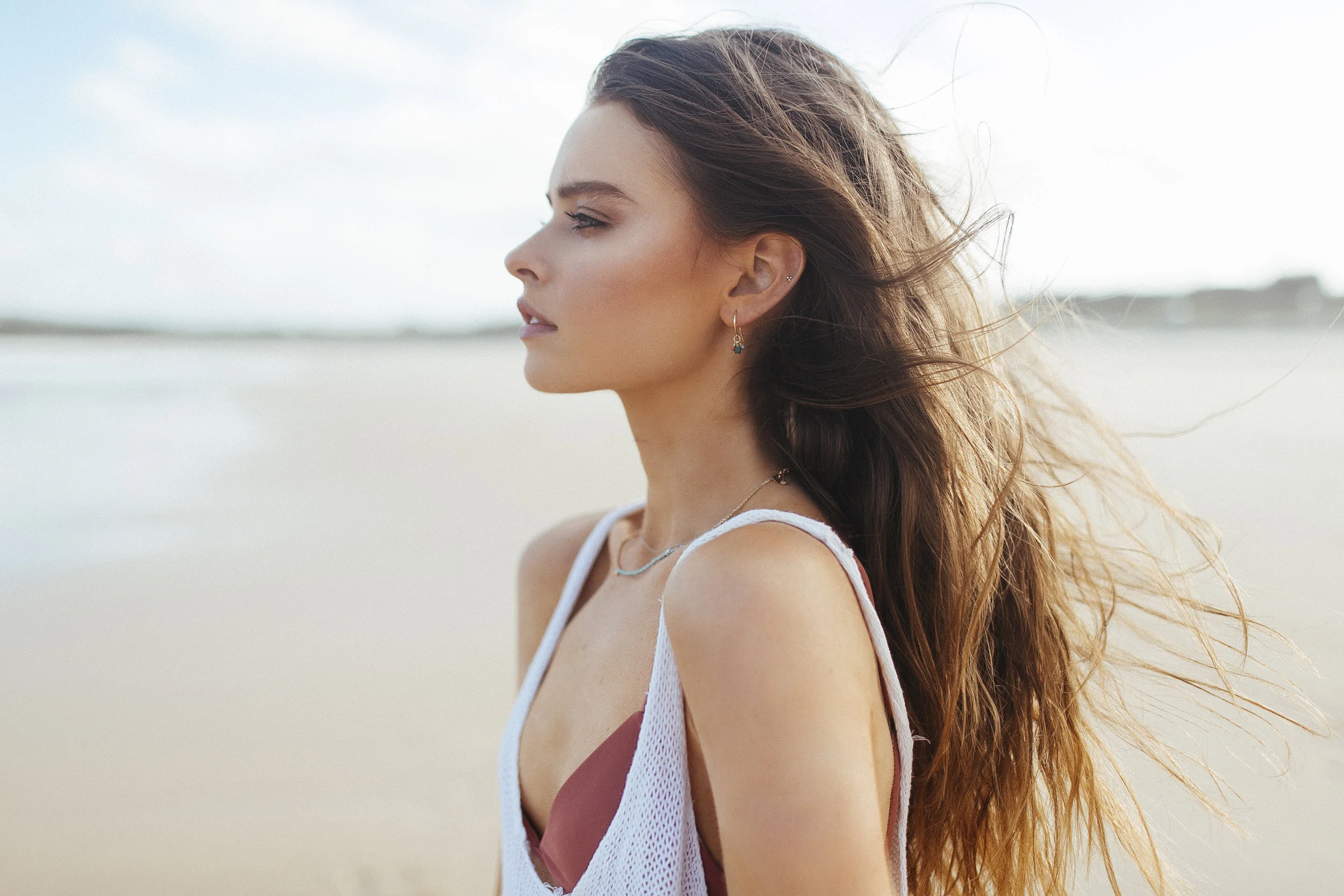 Natural Light Beach Portrait Photography | Abi