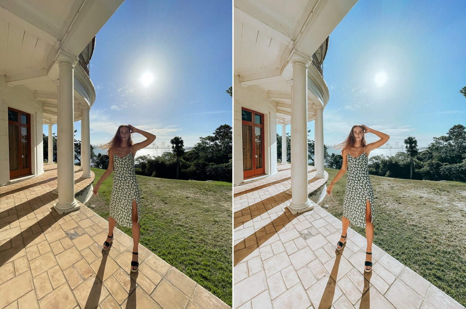  Wide angle camera. Before // After edited with my Digital Film App. 