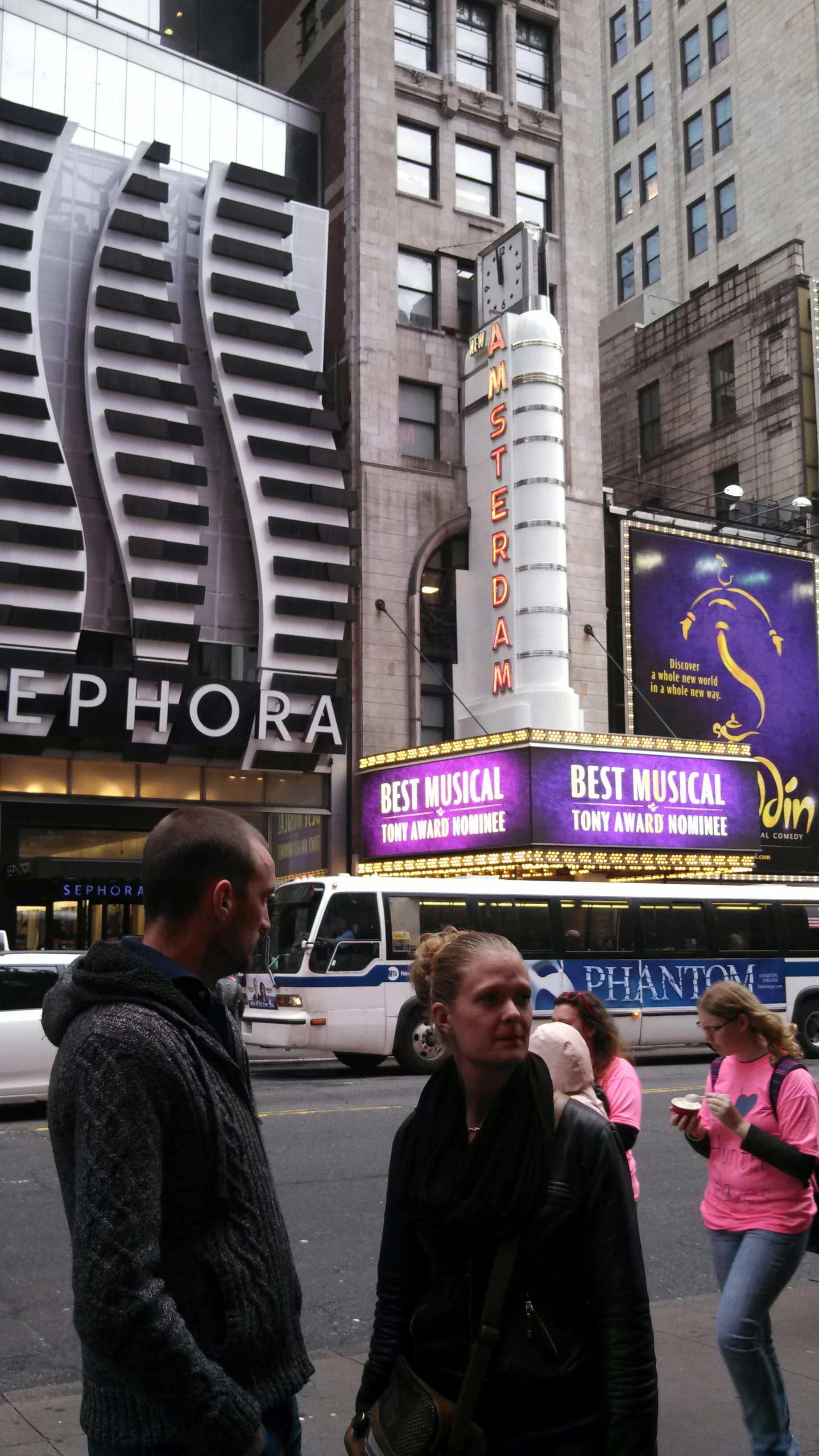 My first glimpse of times square!
