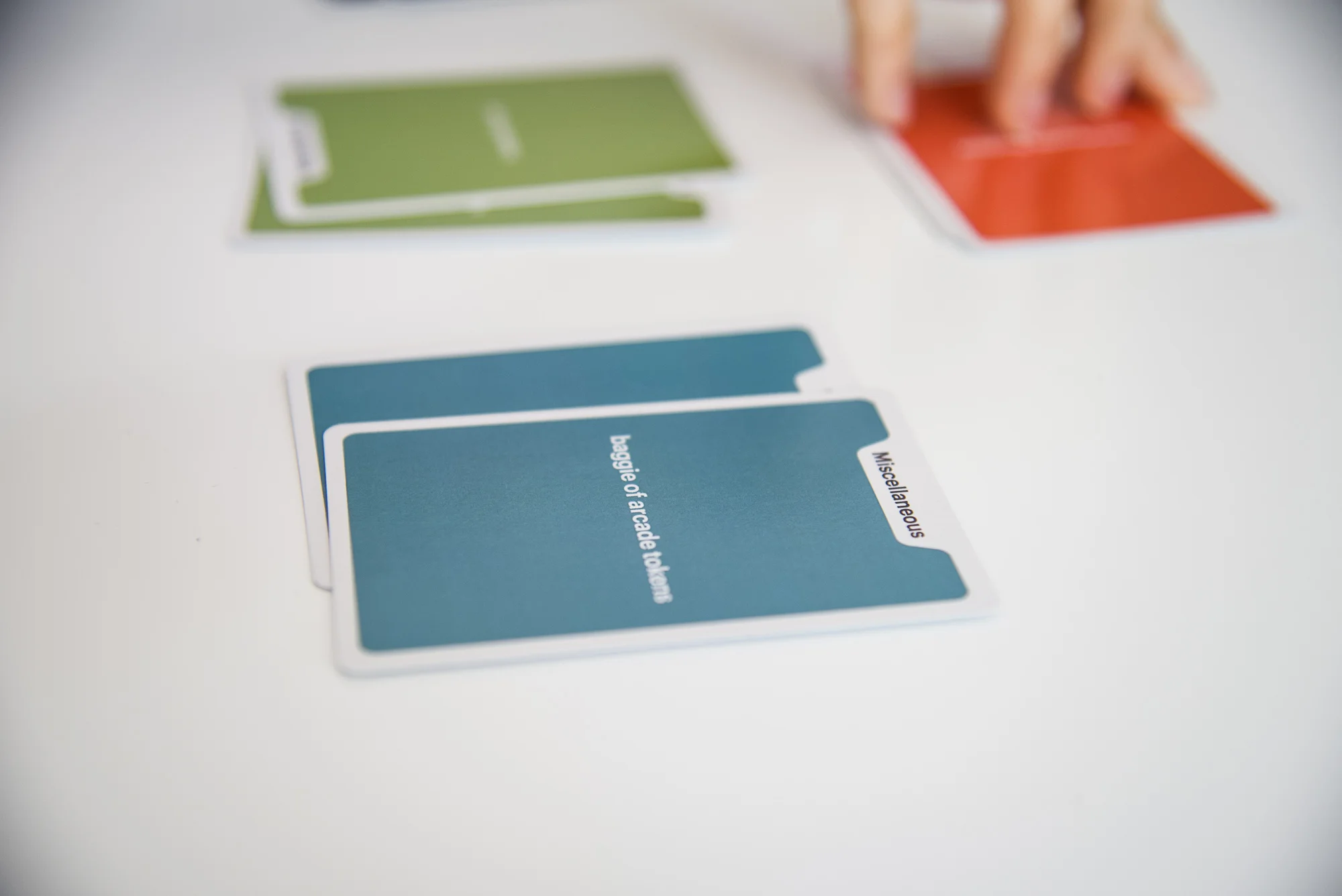 A selection of item cards.