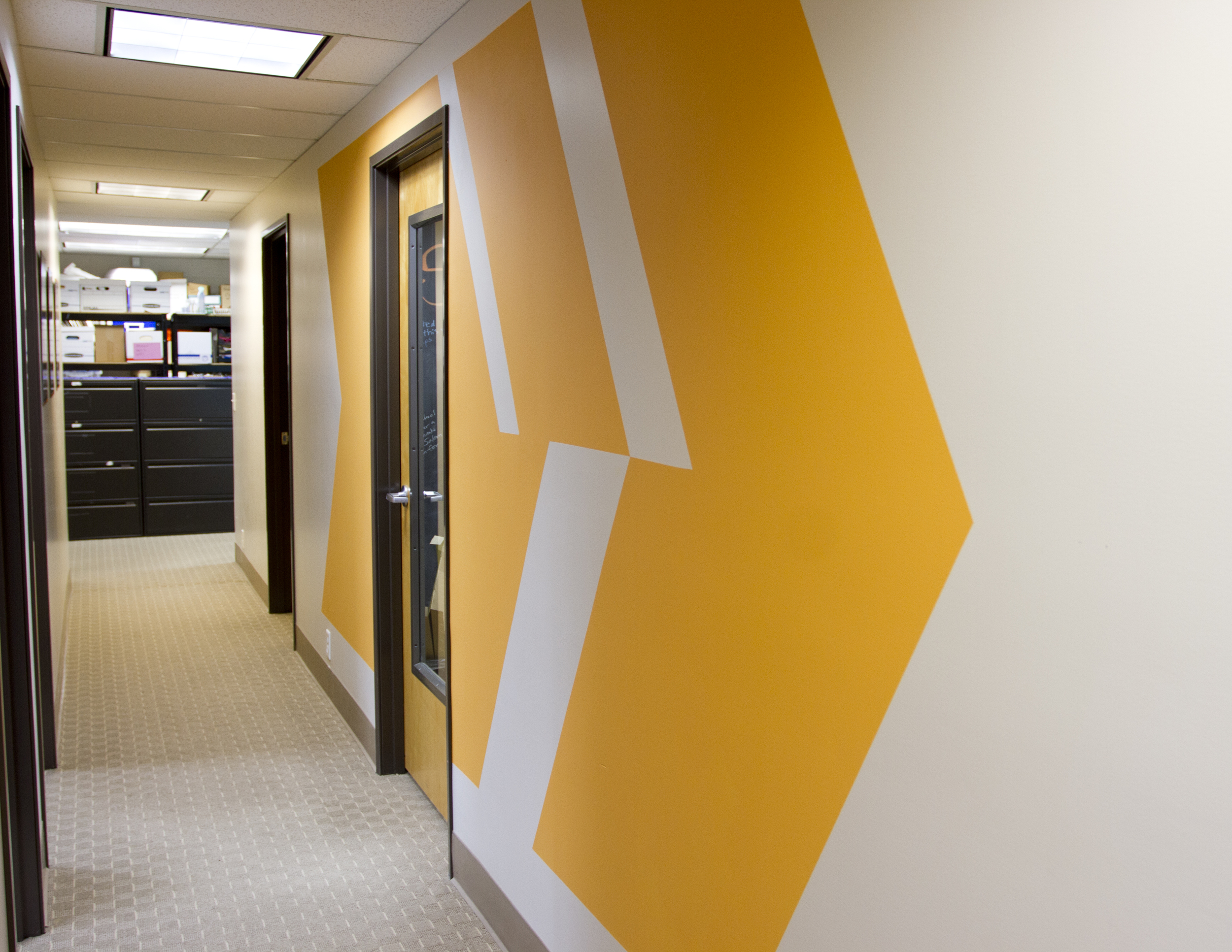  After: we used color blocks to help engage users as they move around the space. &nbsp; 