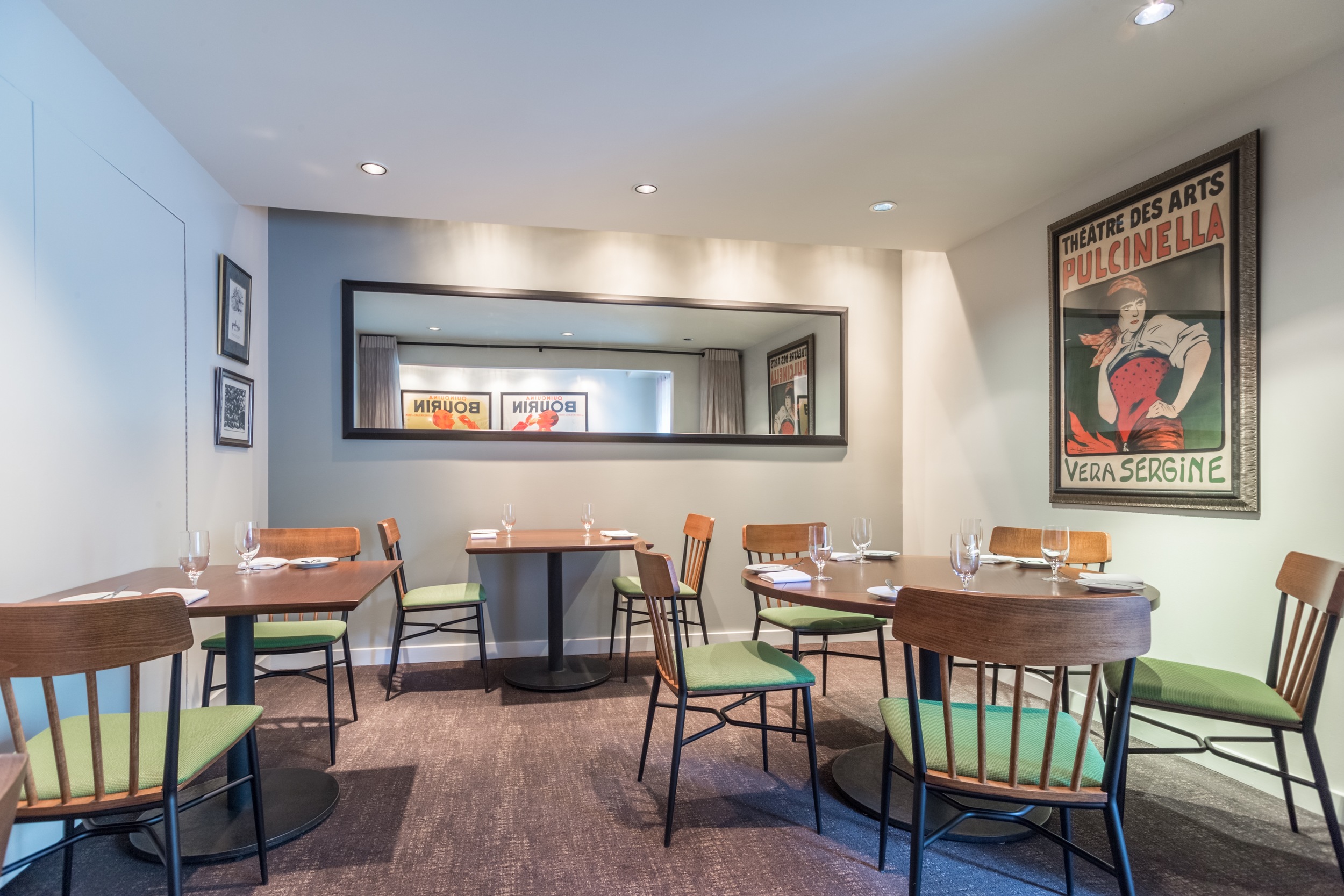  A private nook in the back dining room. 