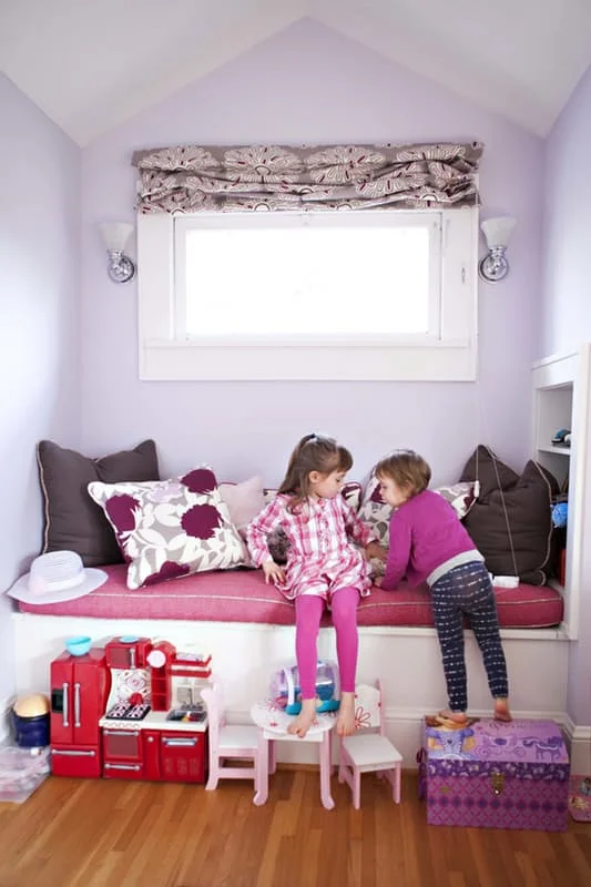 The eldest daughter's room as shot for Apartment Therapy . Photography by Heather V. Keeling . 