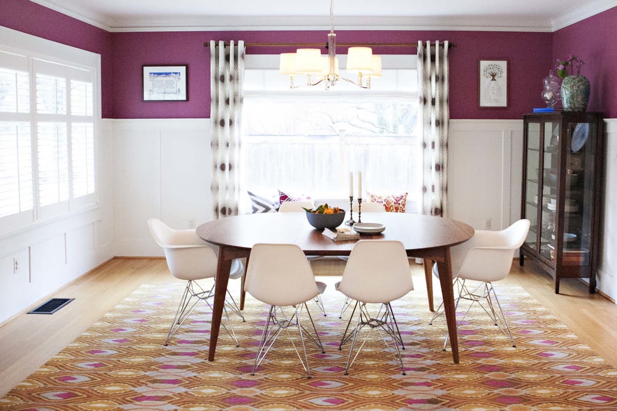 The dining room as shot for Apartment Therapy . Photography by Heather V. Keeling . 