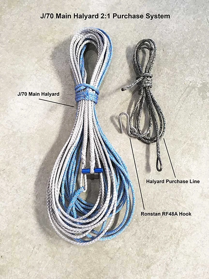 J/70 Main Halyard 2:1 Replacement Purchase Line