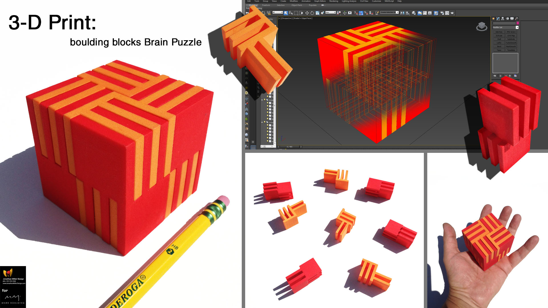 Jonathan Models & 3-D Prints a Brain Puzzle