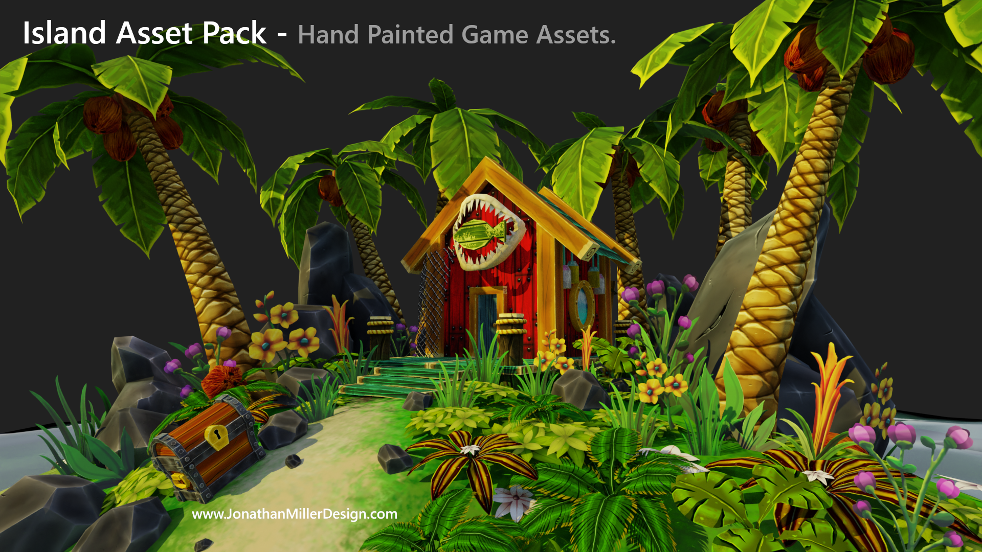 Video Game Asset Pack Diorama Main View