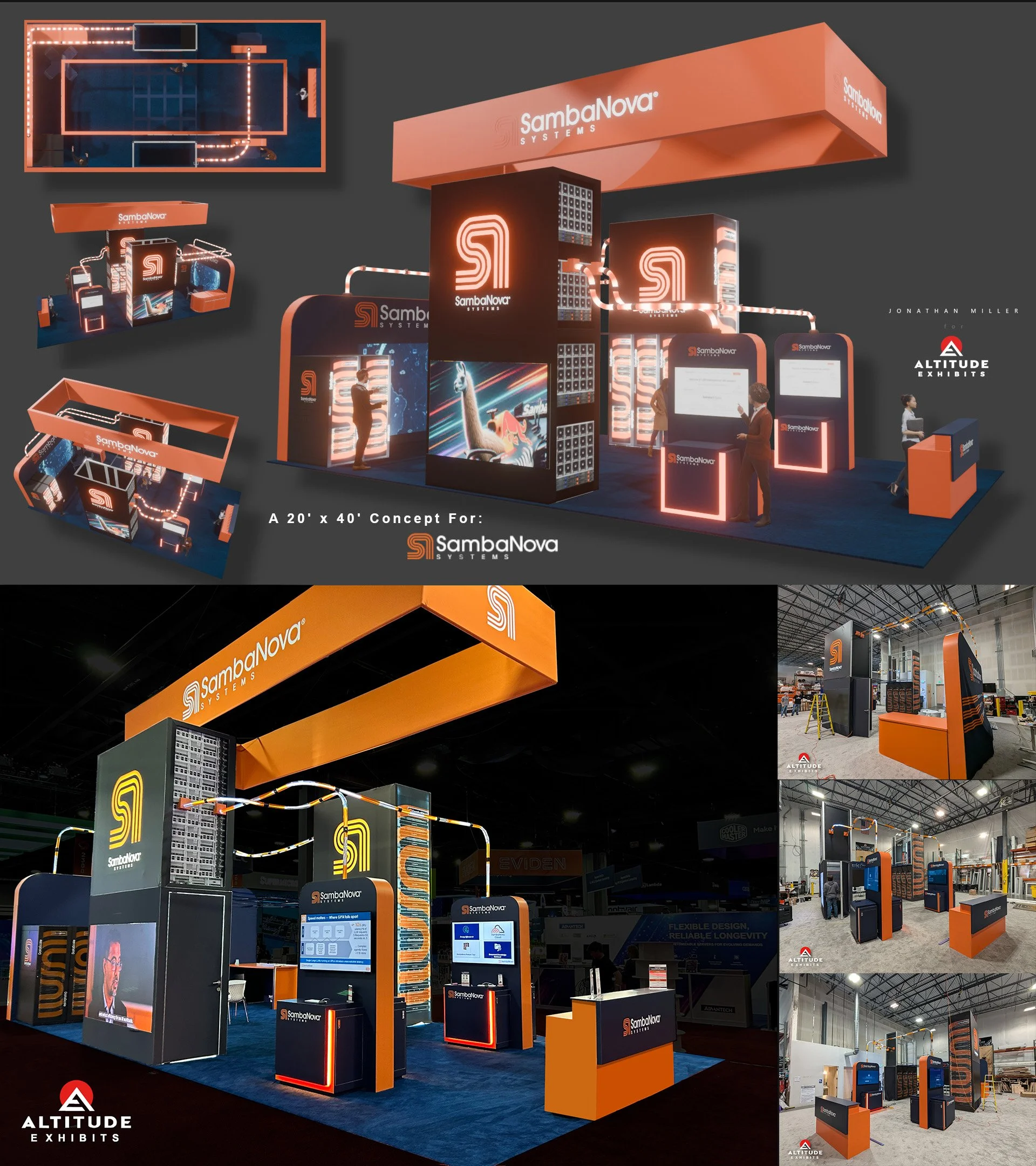 Exhibit Display Booth 20x40
