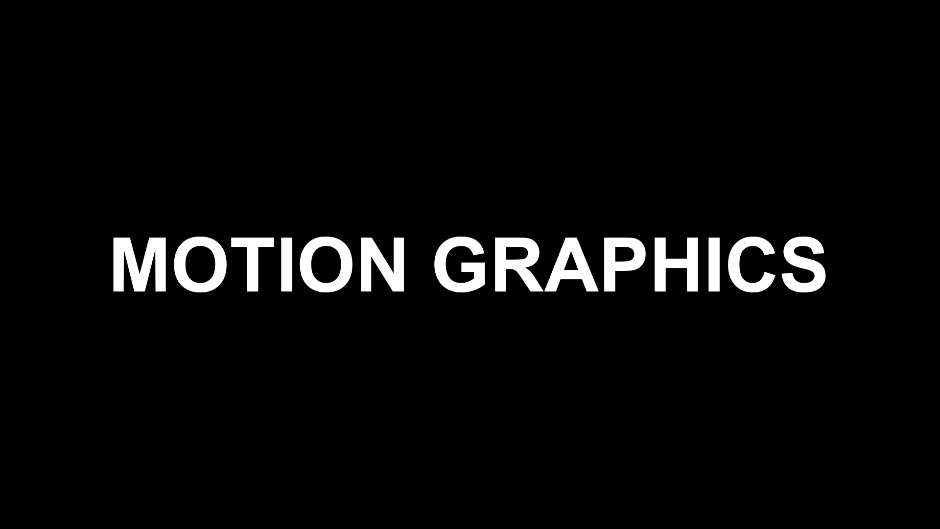 Motion Graphics