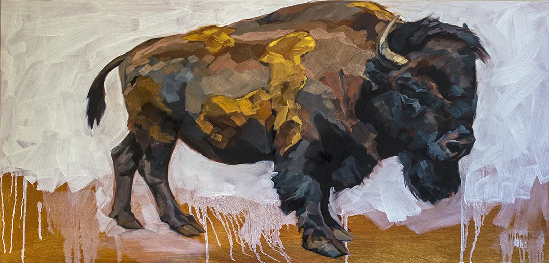 Louis, oil on panel, 22x48 inches