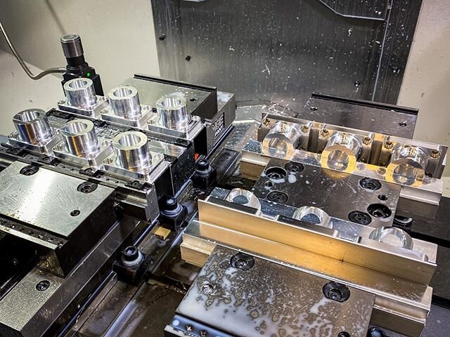 Working on a new set up for an old part. I&rsquo;m embarrassed how long it took me to update it, making it way more efficient.