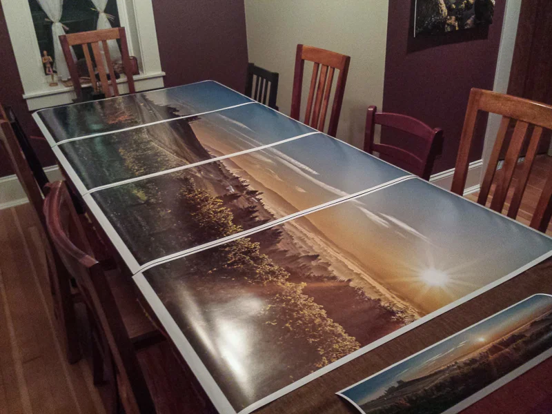 Drying the fresh prints. It is always best to allow prints to cure for around 24 hours. (Click to Enlarge)