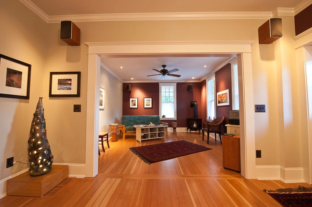 The finished living room.