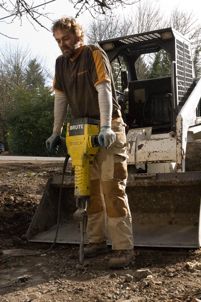 Scott doing the hard work.