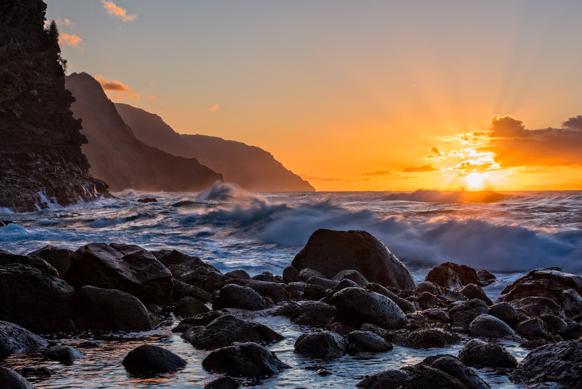 Na Pali Coast: Kauai, Hawaii.