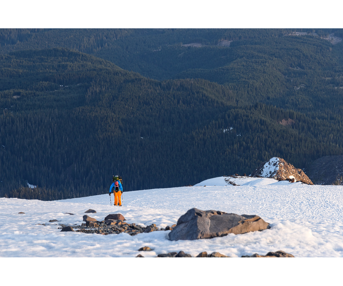 Climing in the last light