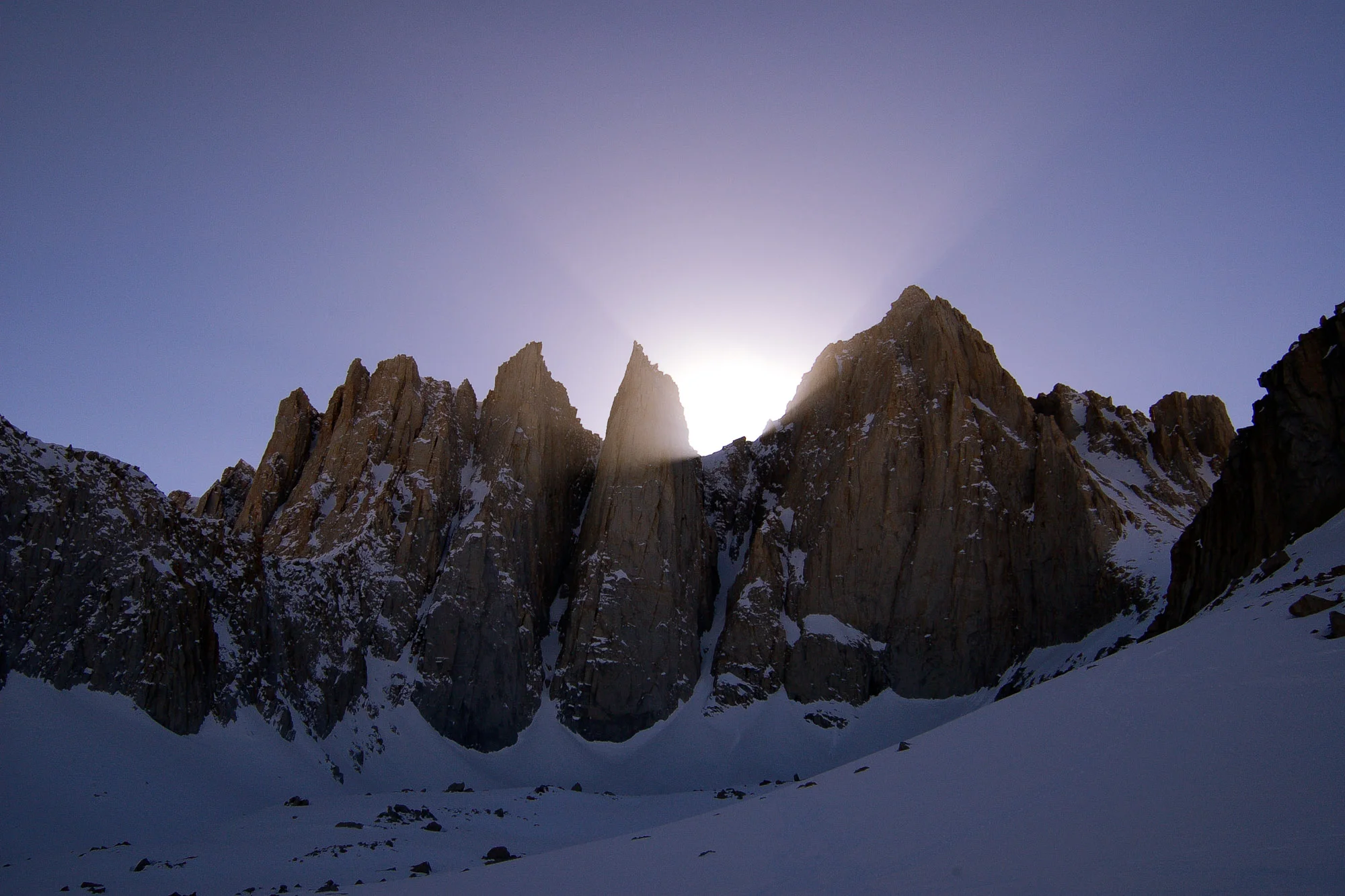 Sunset from our base-camp