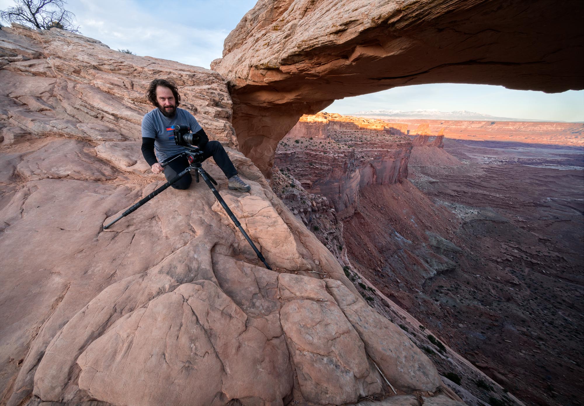 Nothing like life on the edge. P.C. Blake Rudis