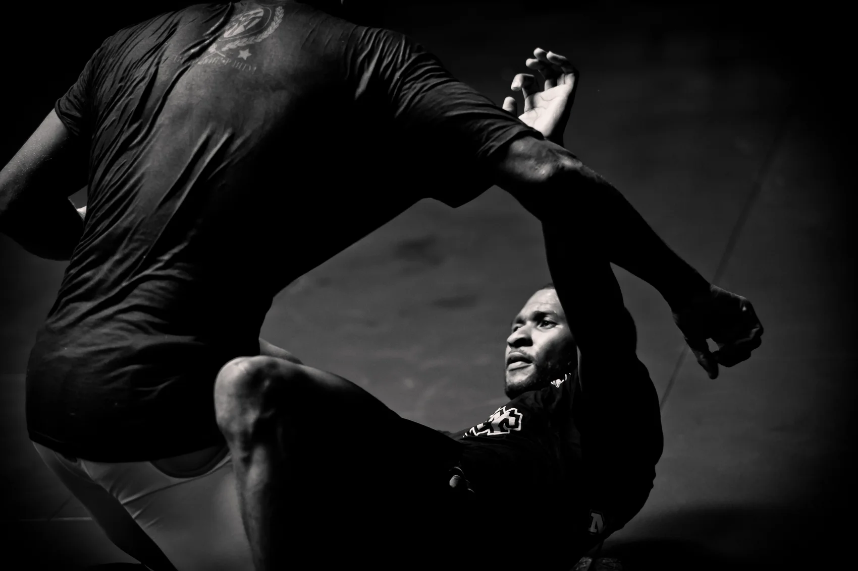 Anderson Silva & Usher at Black House Gym