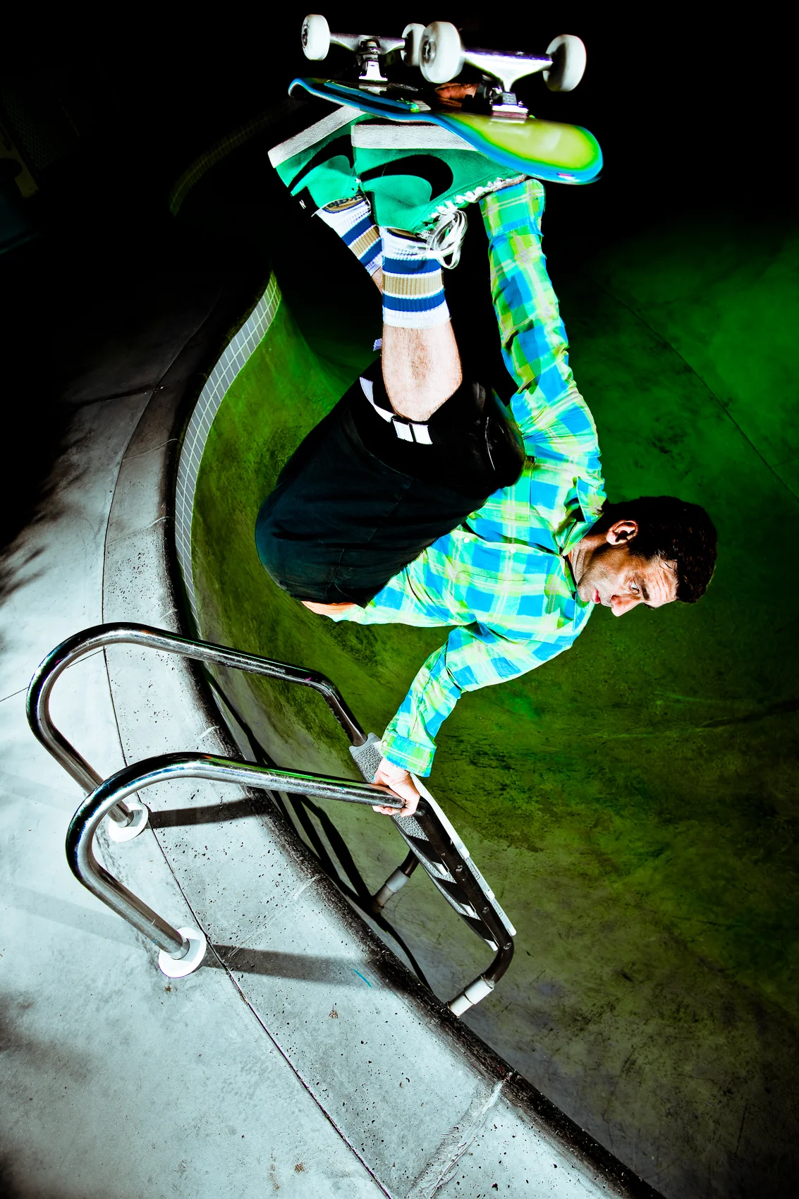 Lance Mountain for the cover of Skateboarder Magazine