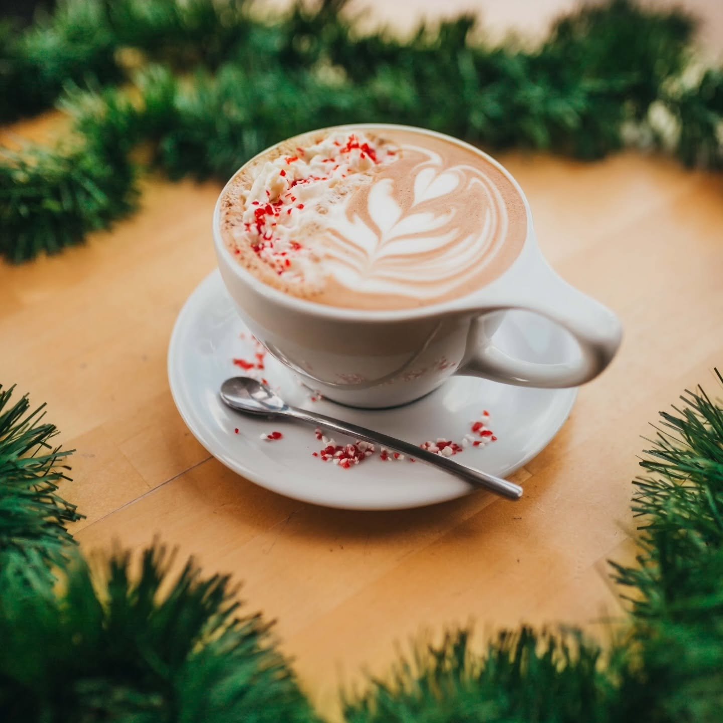 Candy Cane Mocha season is officially on. Consider your spirits lifted. 🍬