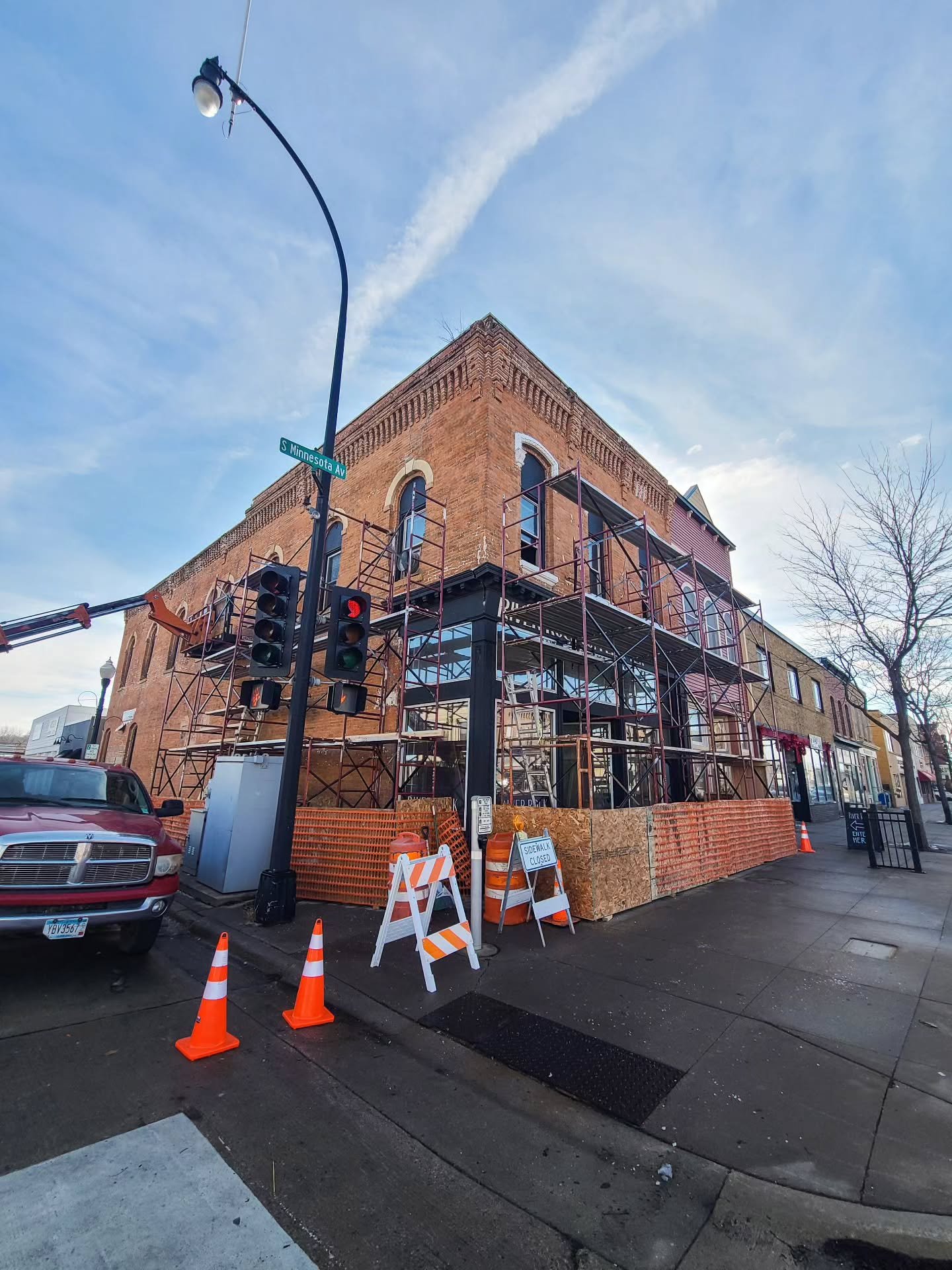 You might notice the scaffolding, but don&rsquo;t worry - we are still very much&nbsp;open. 💛

Our original location in St. Peter is in the middle of an important historic preservation project. Things may look different for the next couple of months