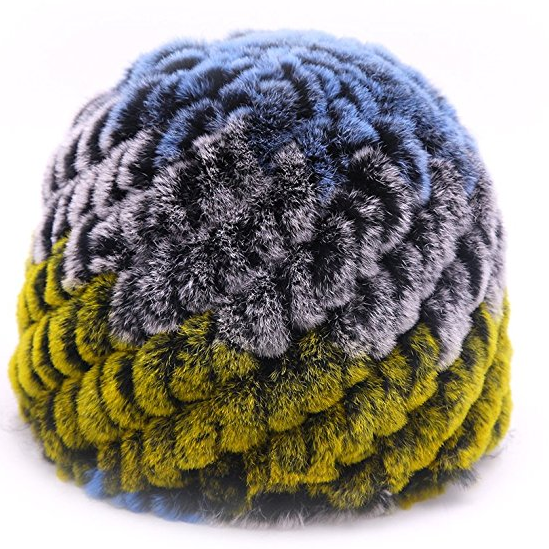 Chinchilla Rex Knitted Hat — The Alaska Gift Company display picture 1