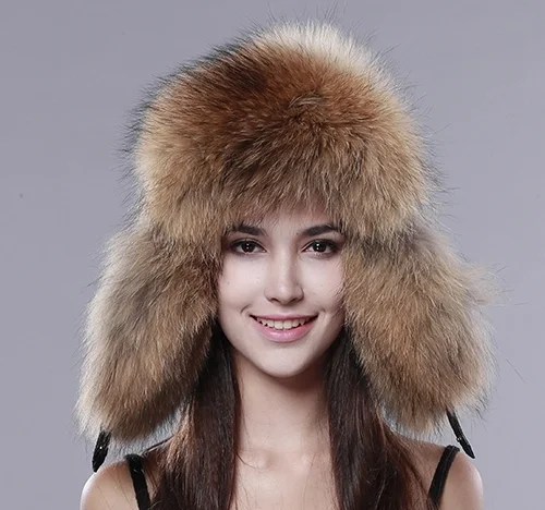 Fox & Leather Trapper Hat — The Alaska Gift Company