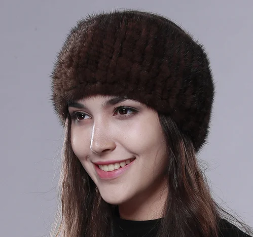 Knitted Mink Headband — The Alaska Gift Company display picture 1