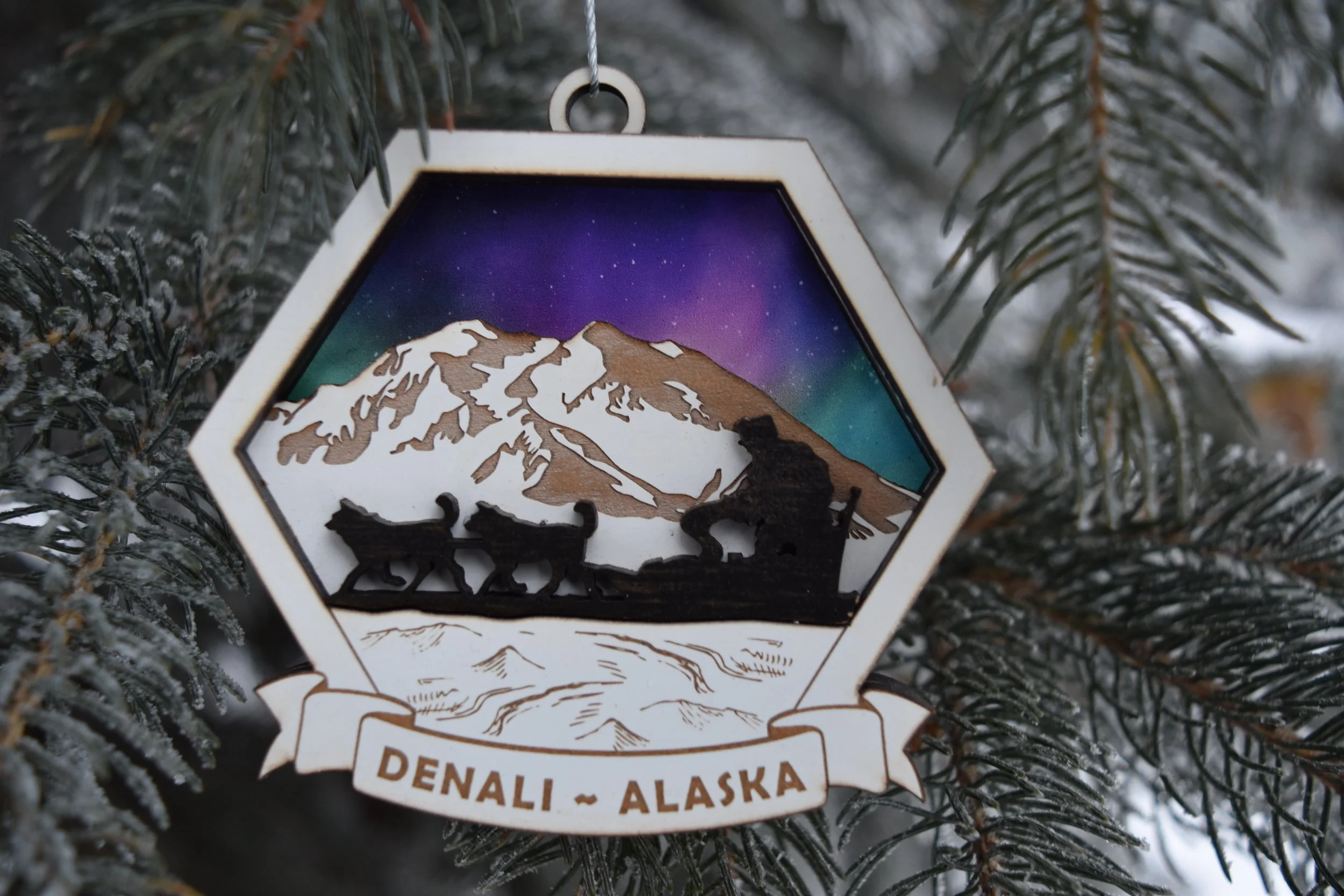 Dogteam in Denali, Alaska Ornament