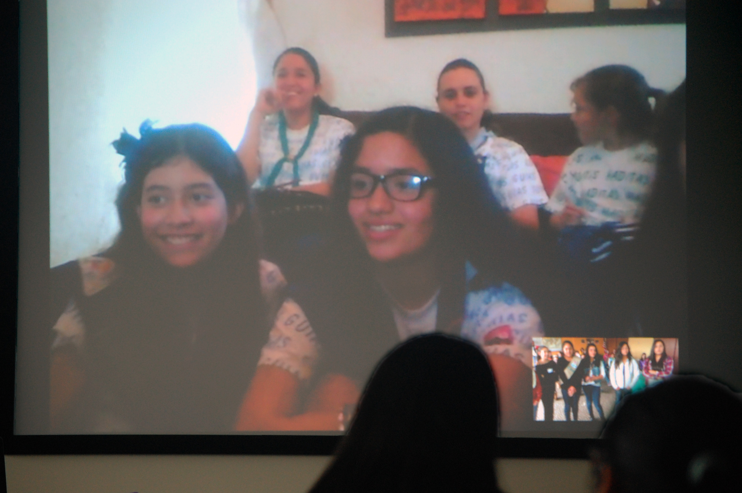 Guadalajara's Guias Scouts via Skype