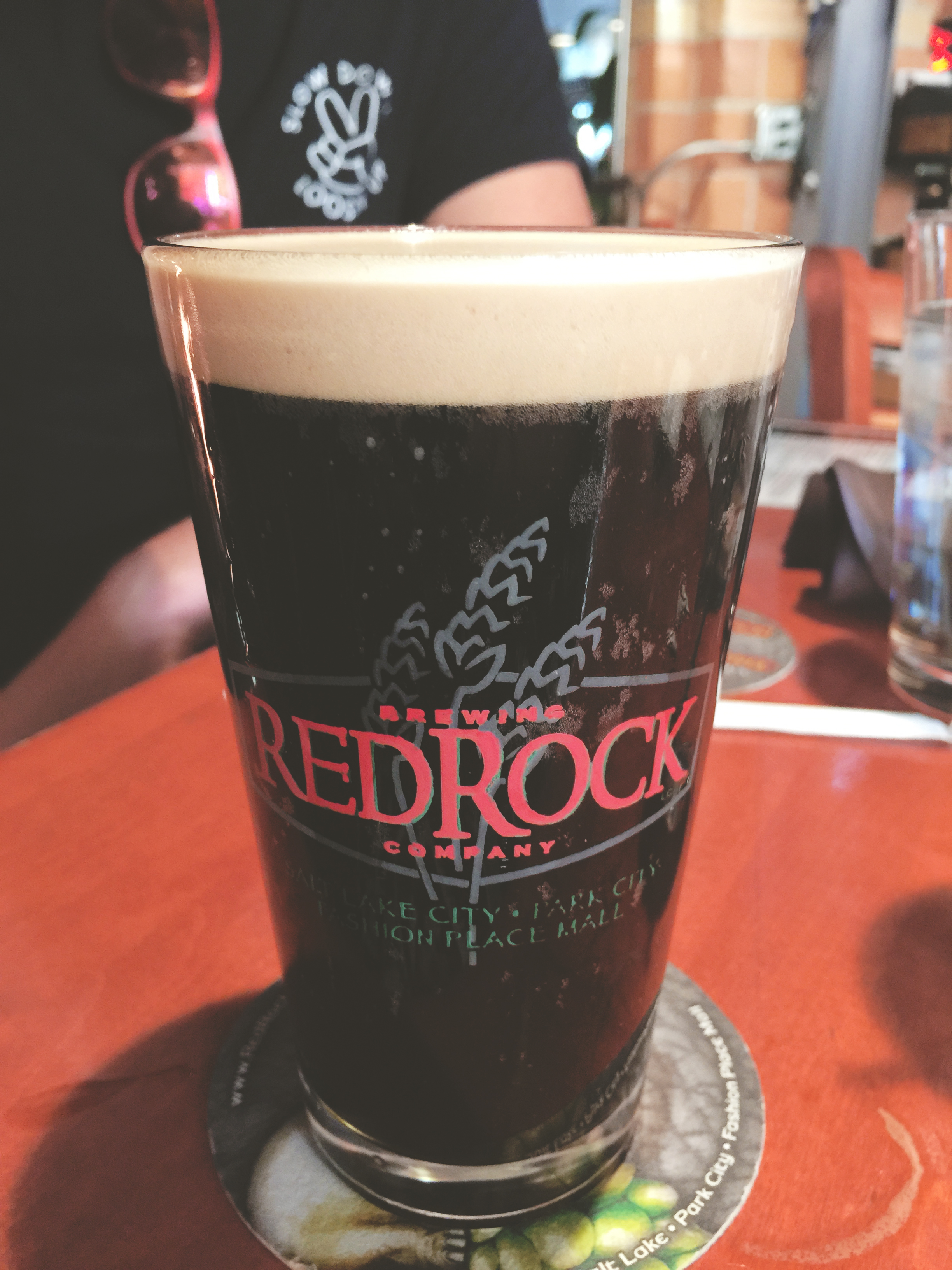Red Rock Brewing Company. Great beer but the food was also really delicious. We had yummy salads and pizza. 