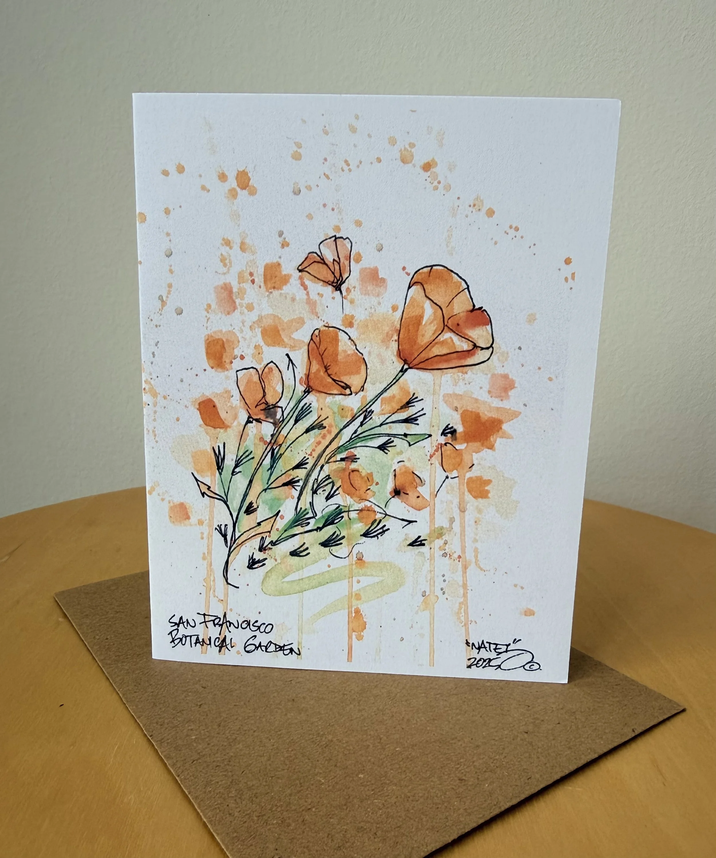 SF Poppies Card