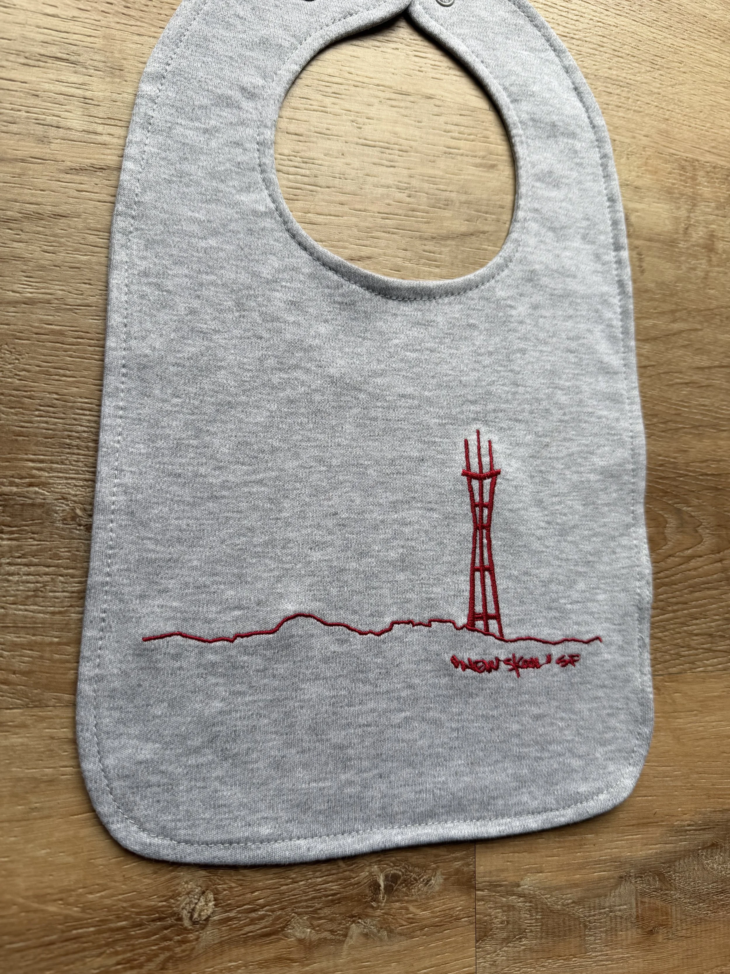Embroidered Sutro Bib