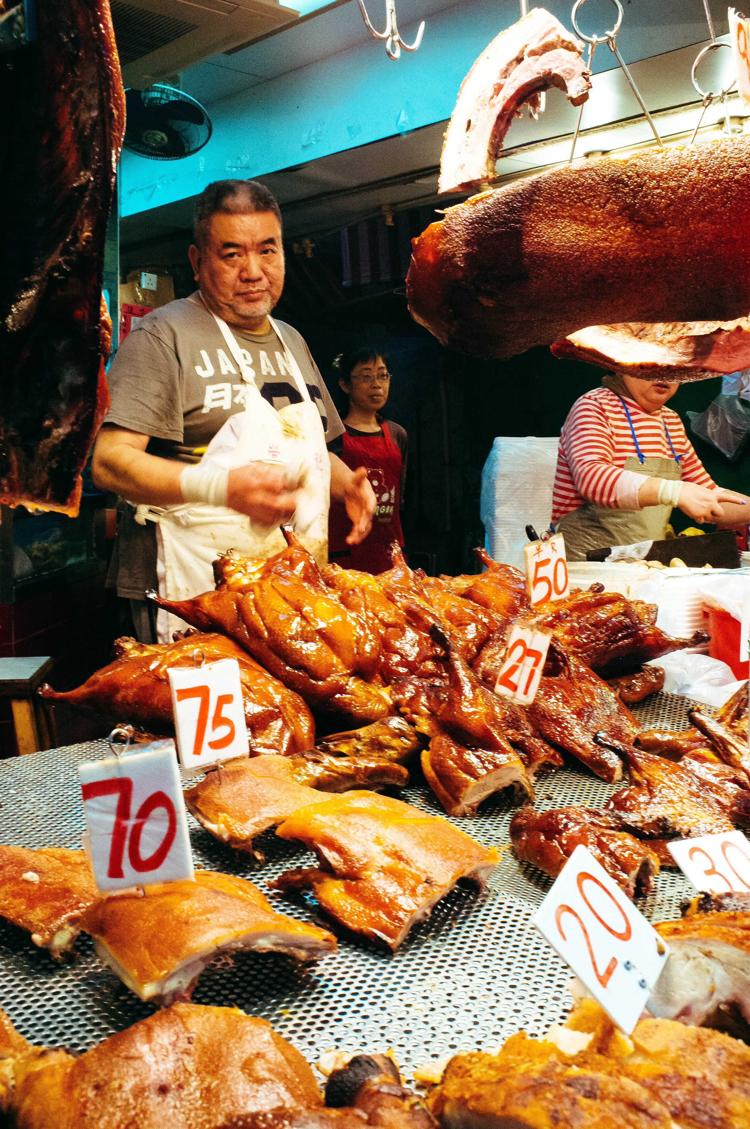 Just as many street butchers cook their meat as don't in HK.