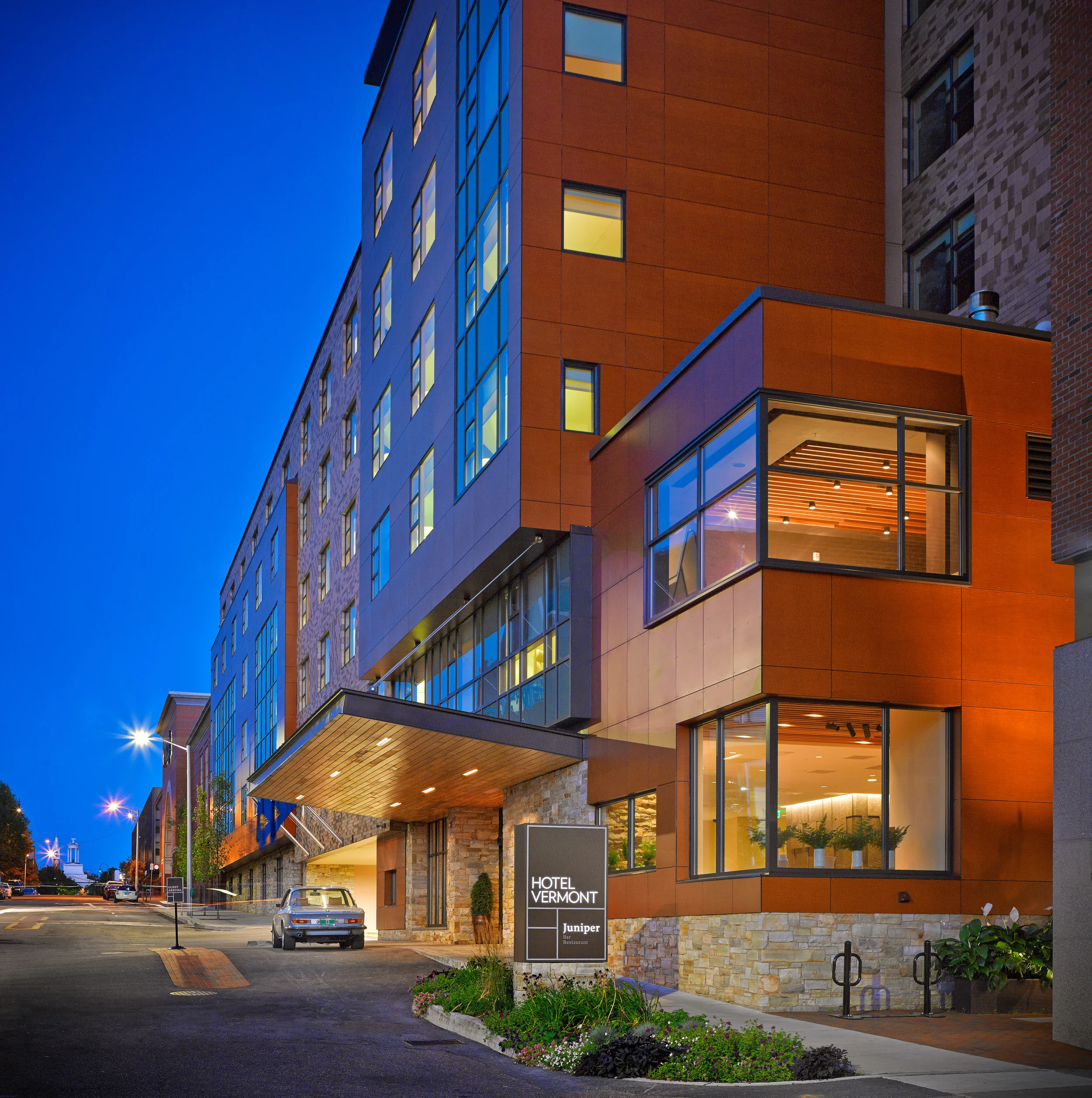Hotel Vermont Main Entrance and Drop-off Canopy