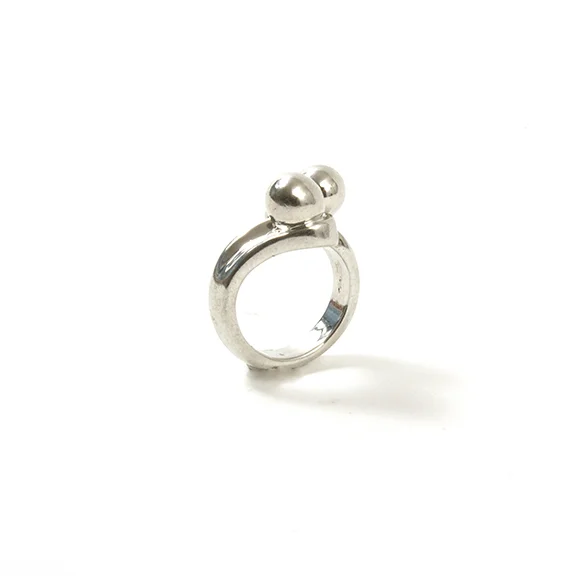 Twin Orb ring