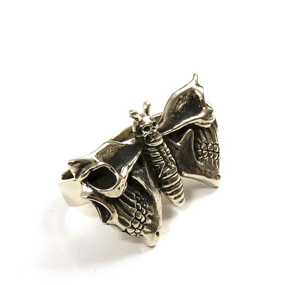 Death head Moth Skulls Ring