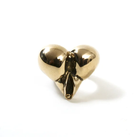 Heart female rear Abstract Ring