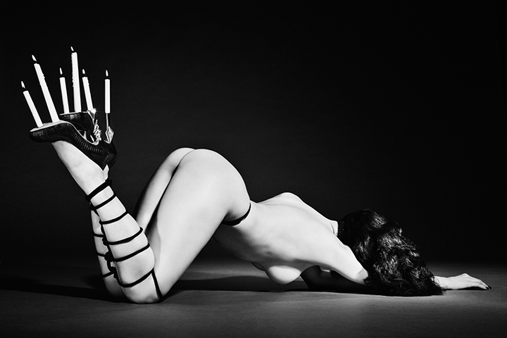 Bonded Candelabra Aileyan Jewelry Lookbook with Creative direction byTwisted Lamb photography by Julia Comita and model Lady Alchemy.