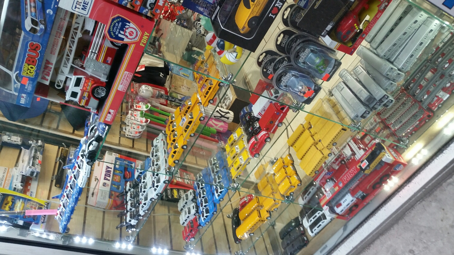 Merchandising available up the block from us on 6th Avenue . 
