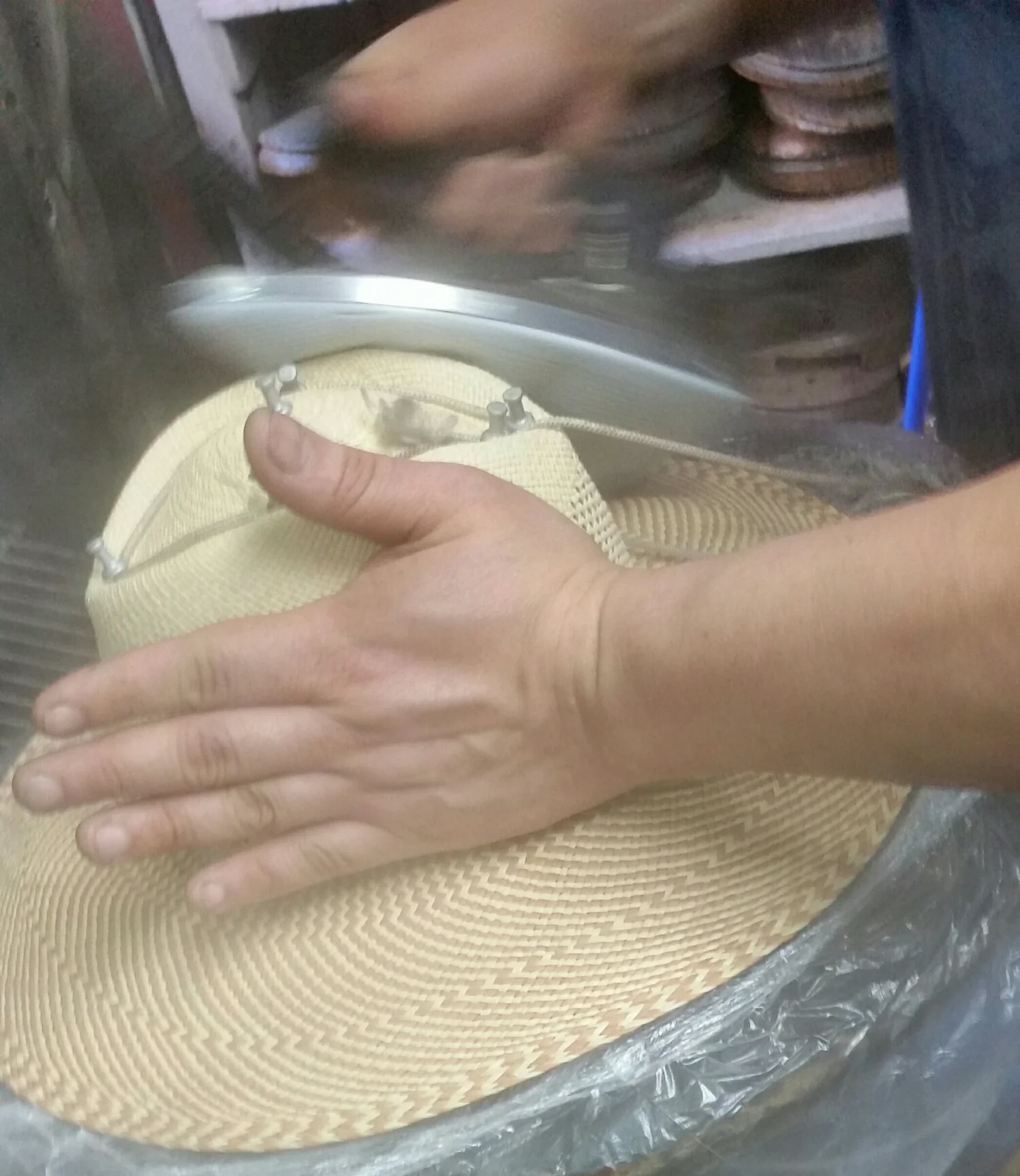 Done by hand with skill and care using traditional techniques .