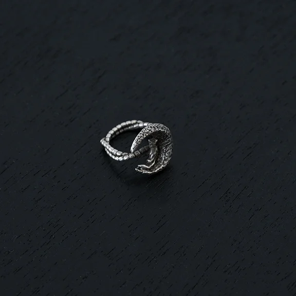 Moon cat ring