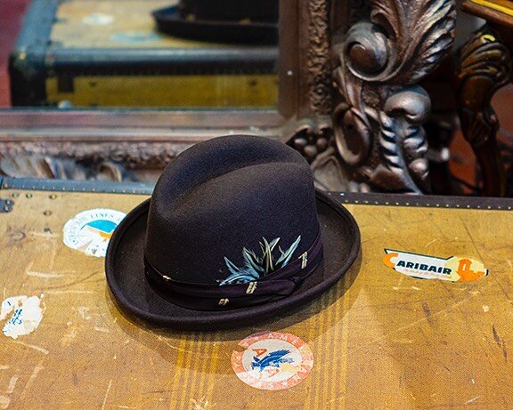 Old school half moon crease hat #madeinNY #bushwick#hat#artonhats#hatcollector#millinery#haberdasher#style#fashionblogger