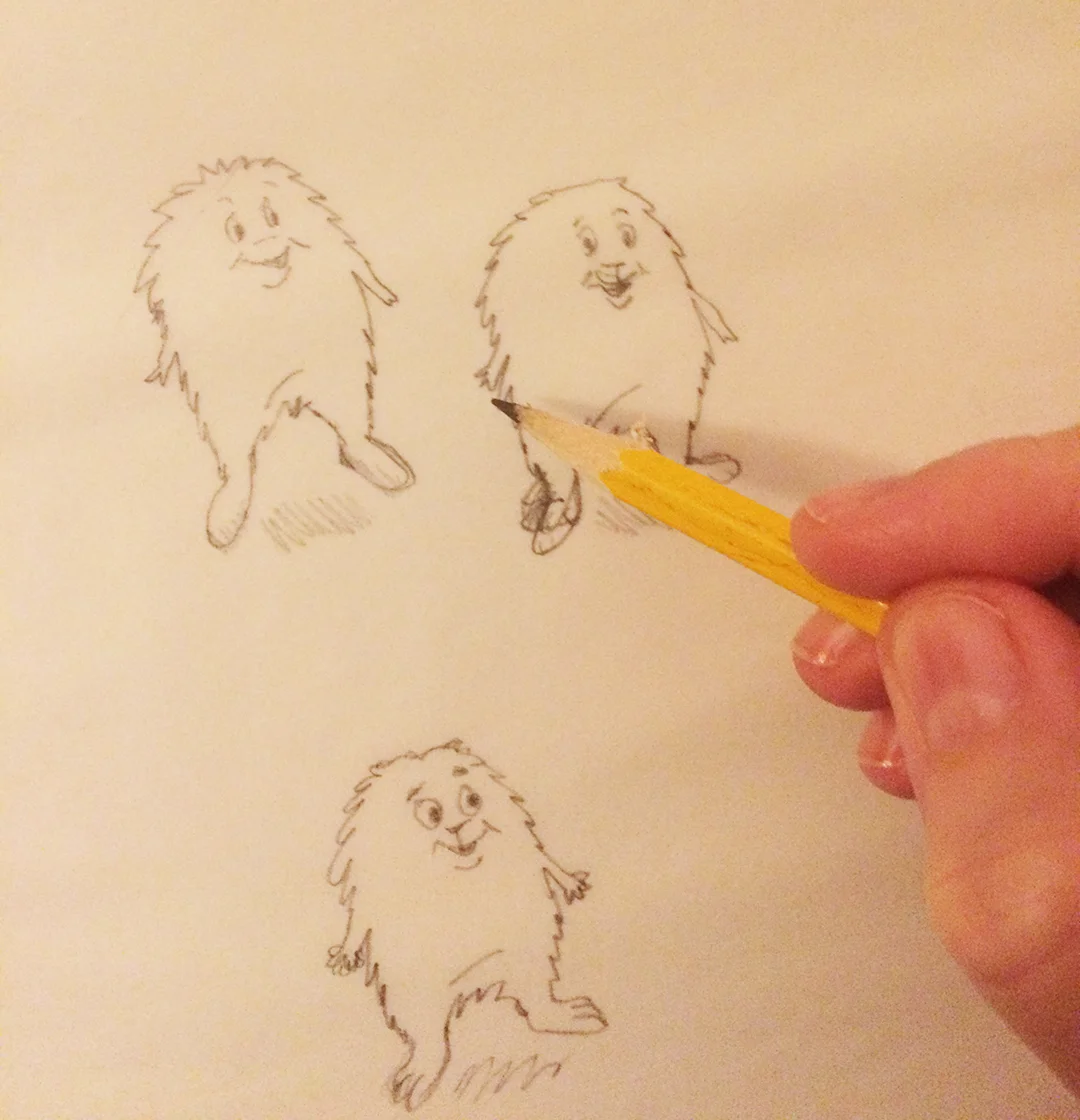 Character sketch process