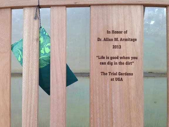 Trial Garden Bench Tribute 2013